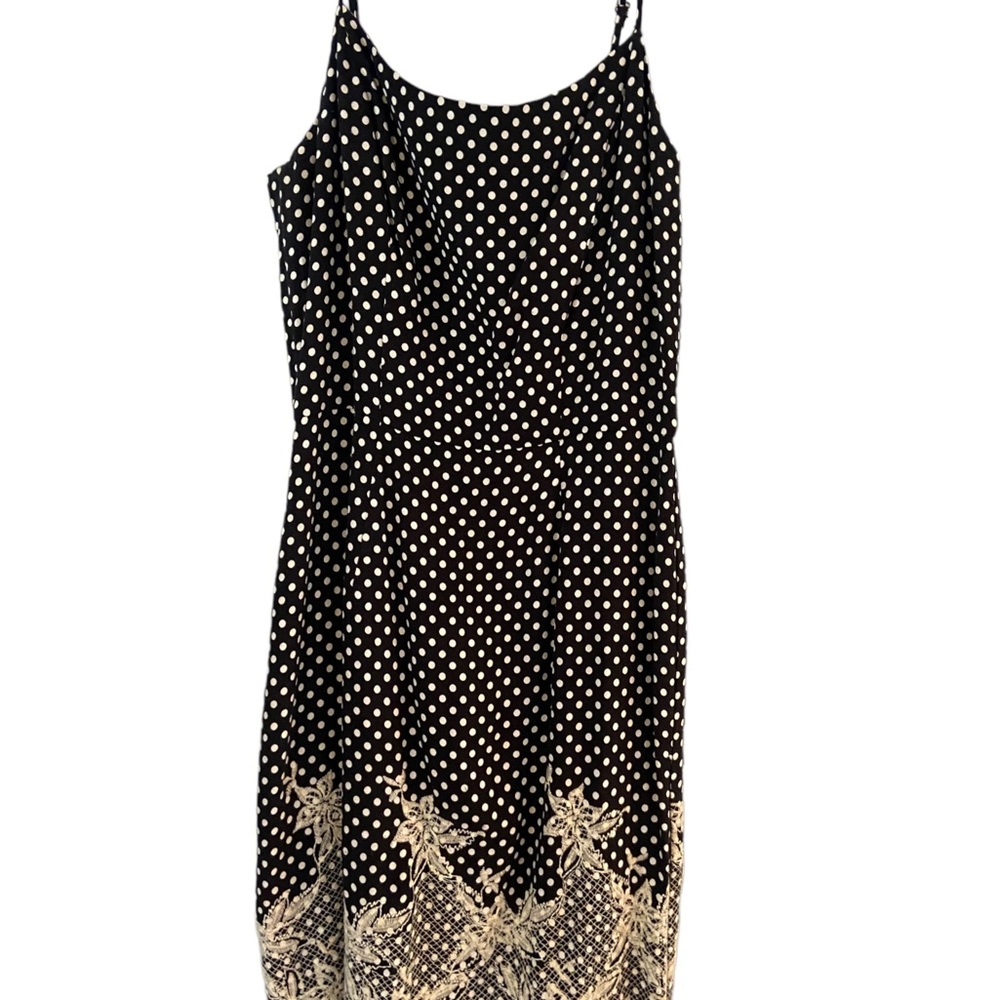 Eva mendes black and white polka dot dress.size 4 new with tags